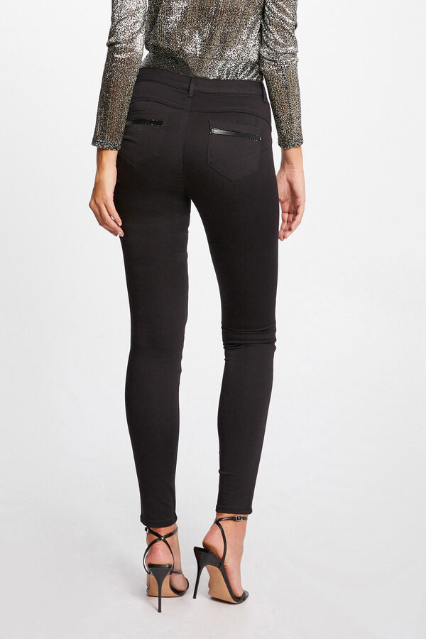 Morgan Pantal&oacute;n slim talle est&aacute;ndar Negro