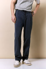OOTO Pleated drawstring trousers Blue