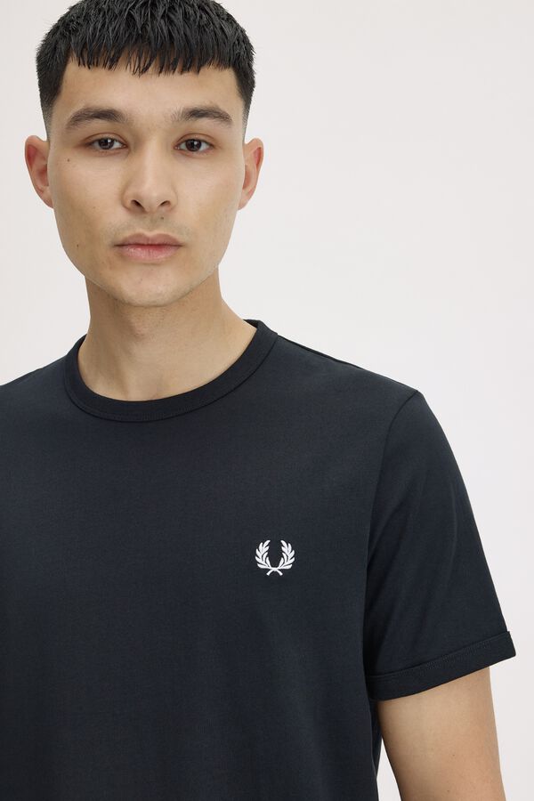 Fred Perry Plain short sleeve T-shirt Black
