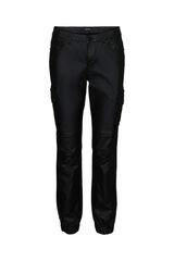 Vero Moda Calça cargo encerada  Preto