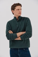 Cortefiel Structured cotton sweater  Dark green