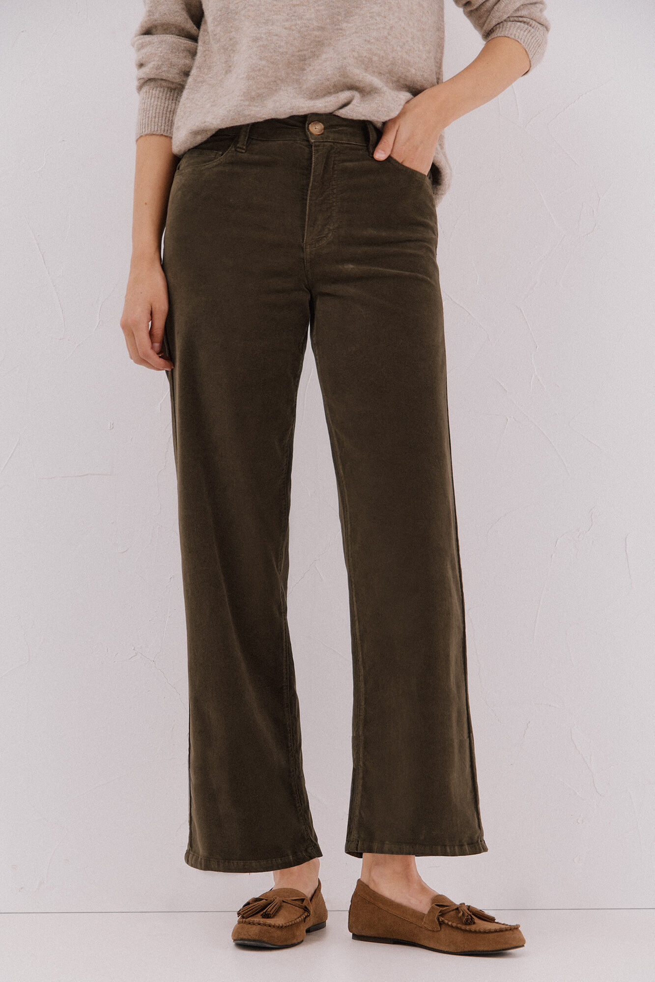 Cortefiel Pantalones Marine Velvet