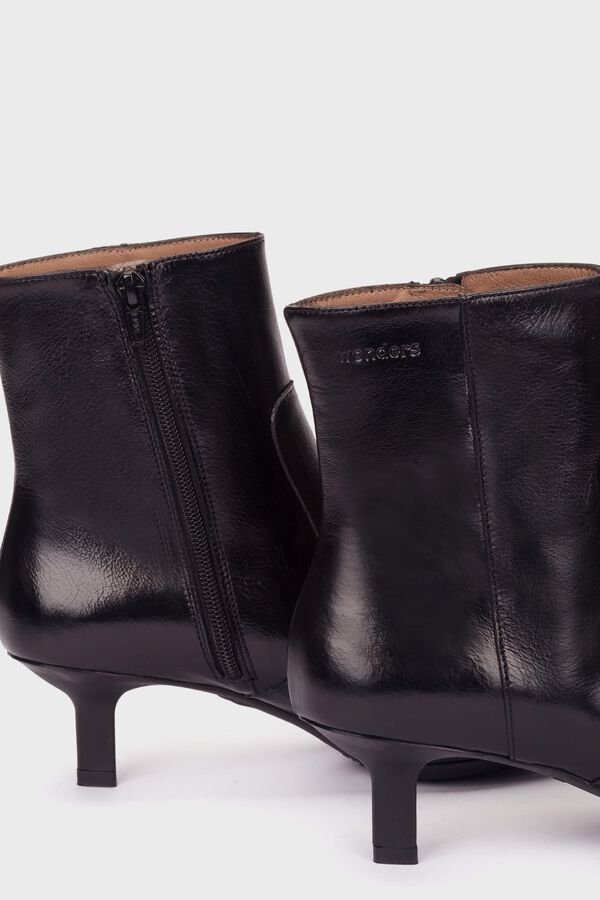 Wonders Botins Flexfit em pele 11 Preto