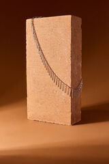 Slowlove Collar flecos cadena Gris