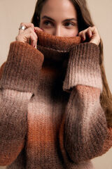 Slowlove Camisola gola alta Tostado