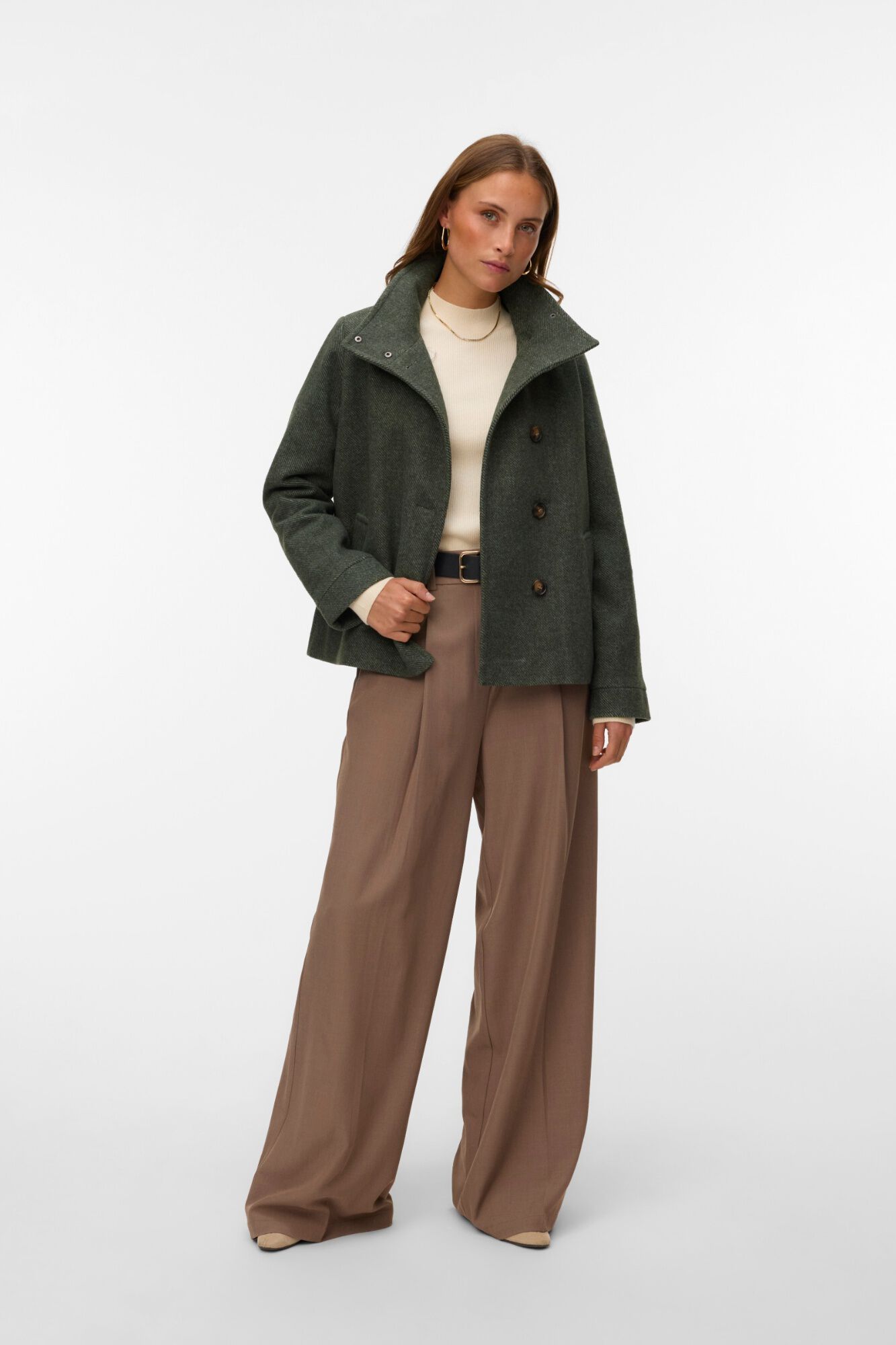 Vero Moda Casaco curto gola alta