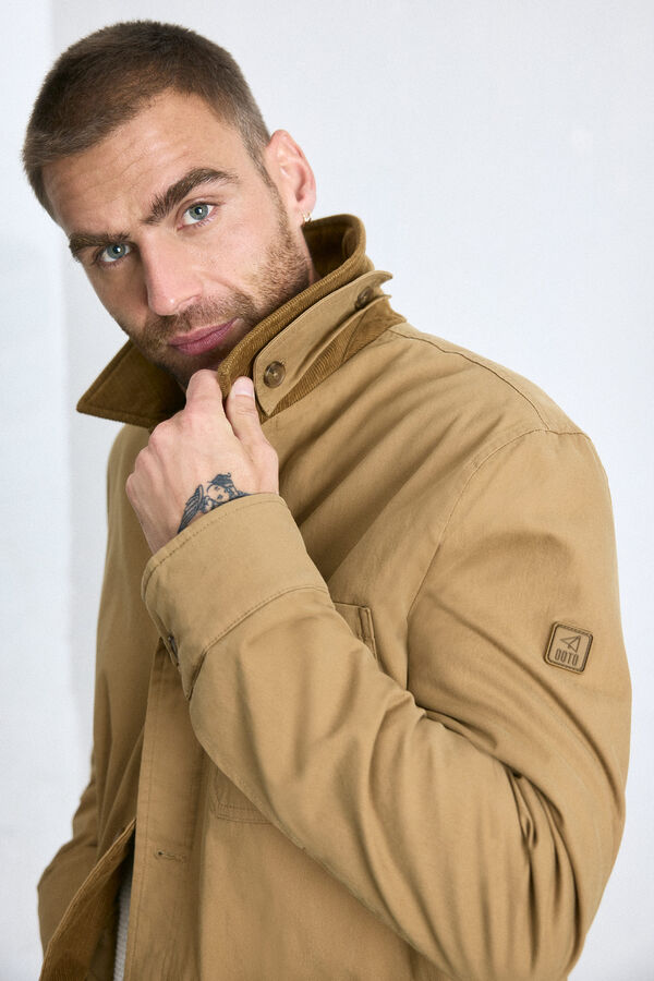 Cortefiel Jacket with pockets Camel