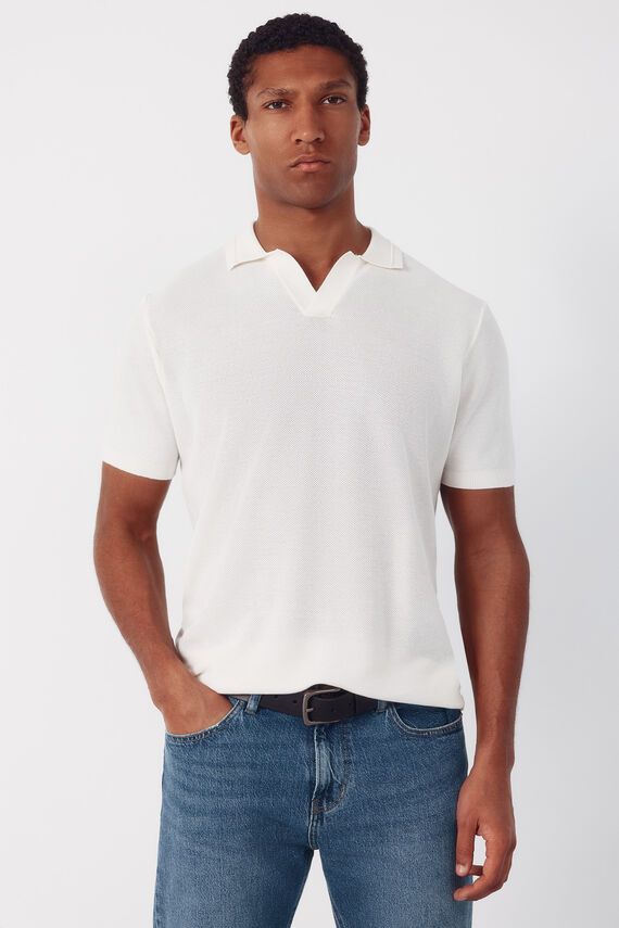 Jersey polo piqué manga corta