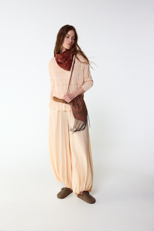 Slowlove Top frunces Laranja