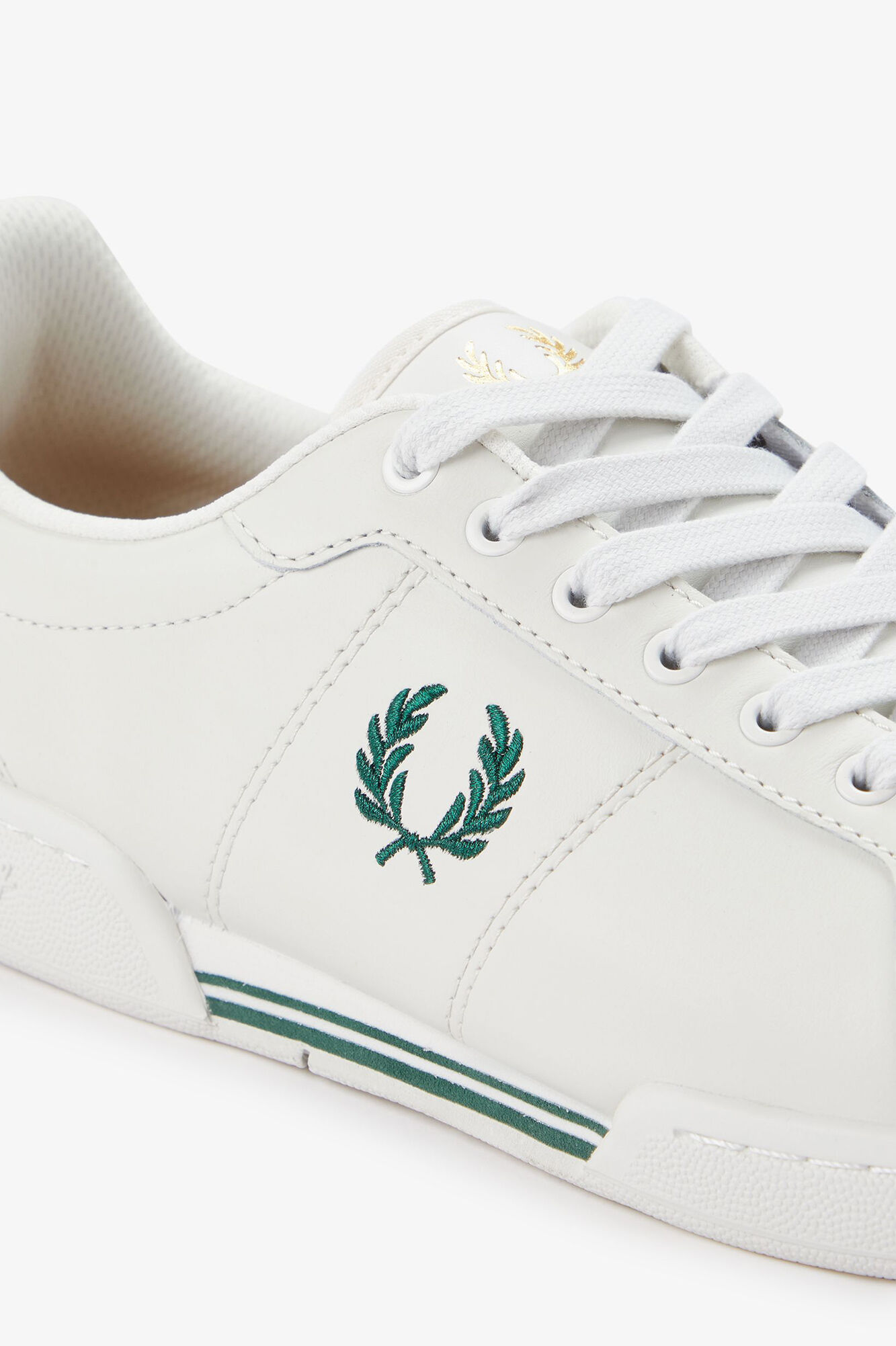 Fred Perry T&ecirc;nis de couro B722
