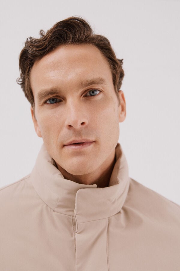 Cortefiel Technical parka with removable lining Beige
