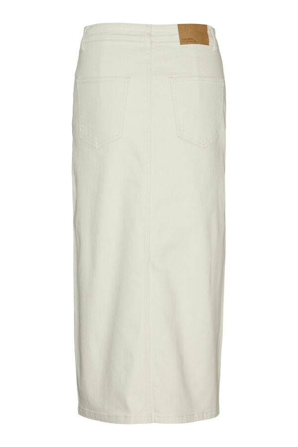 Vero Moda Falda vaquera midi Gris