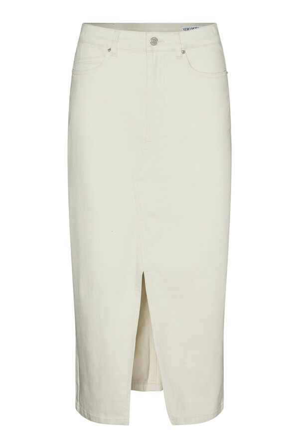 Vero Moda Falda vaquera midi Gris