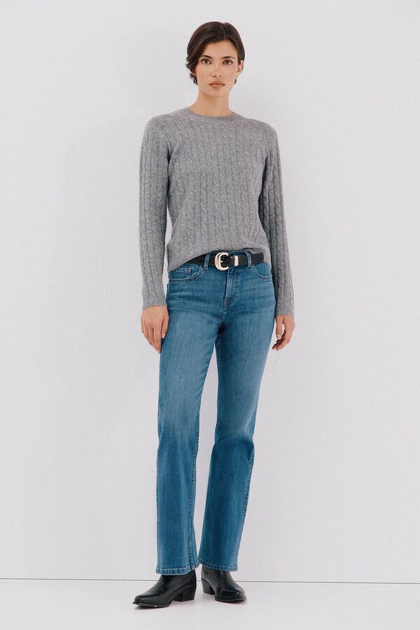 Cortefiel Bell bottom jeans Blue