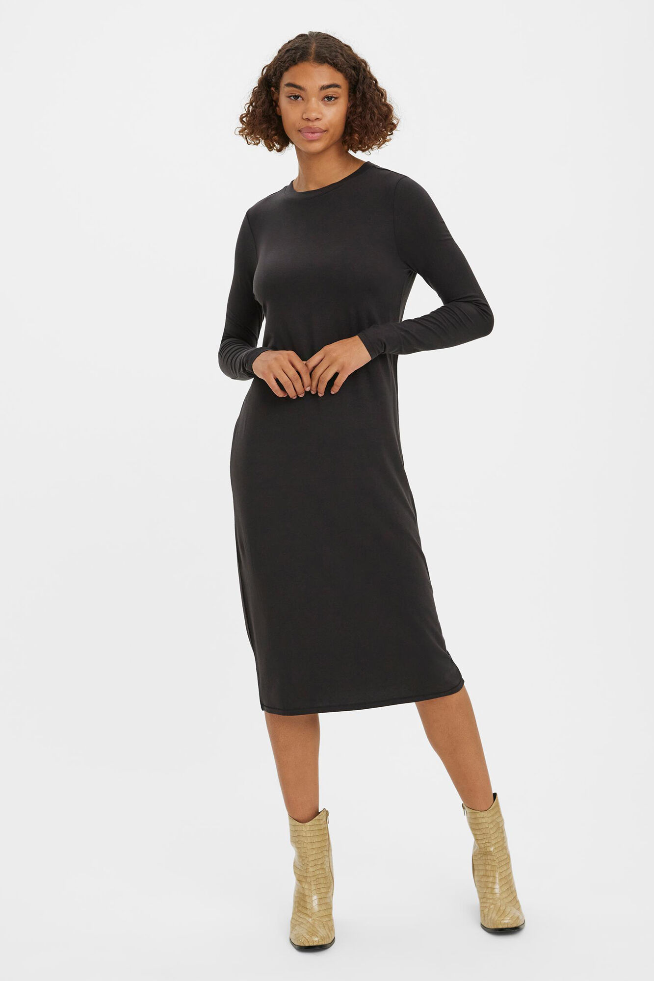 Jersey knit midi dress on sale