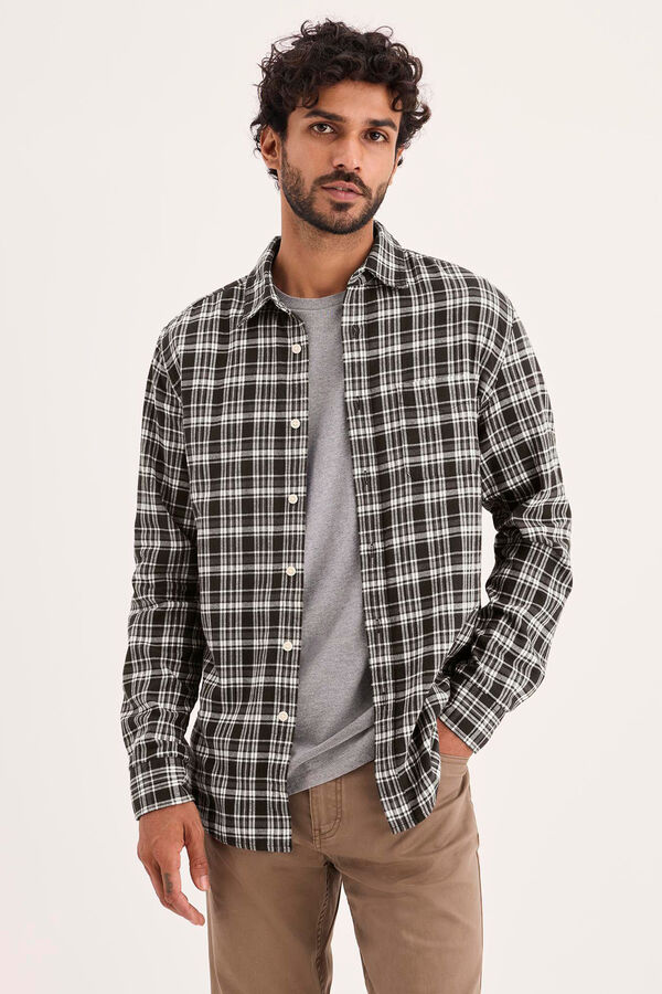 Dockers Camisa slim fit Cinzento