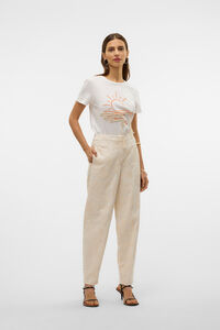 Vero Moda Corte de cintura alta com bordado