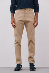 Cortefiel Lightweight cargo trousers Beige