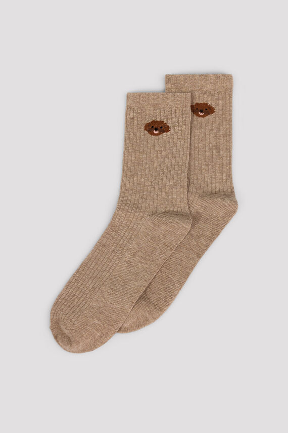 Calcetines canalé perro