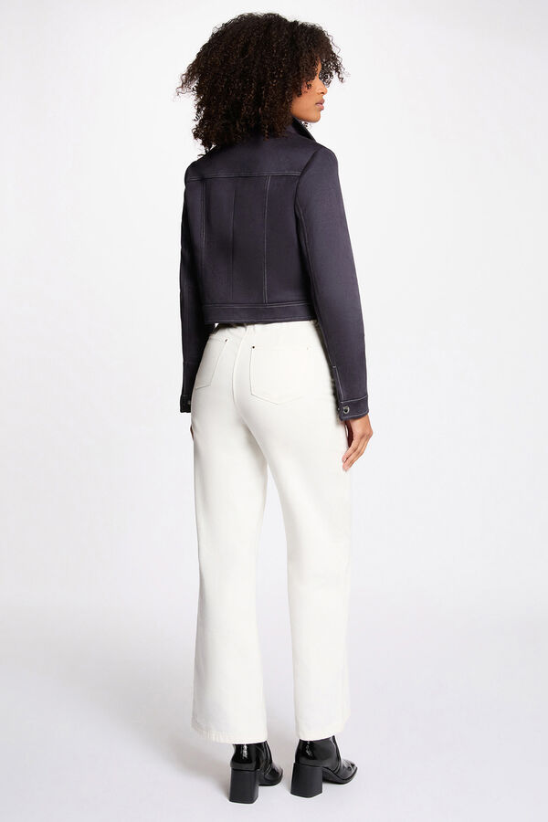 Morgan Suede short jacket Navy