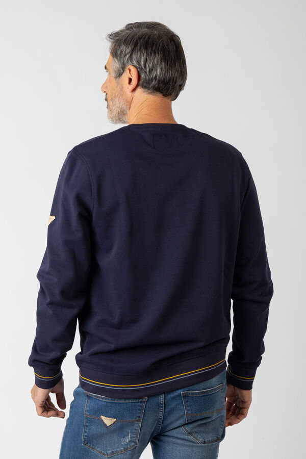 Privata Sweatshirt com gola redonda Azul