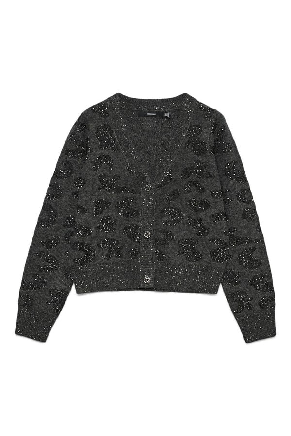 Vero Moda Casaco de malha curto de manga comprida  Cinzento