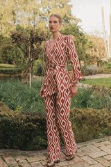 Cherubina Normanda trousers Printed orange