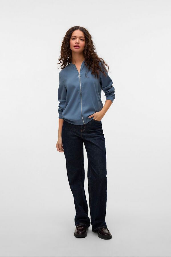 Vero Moda Blus&atilde;o bomber Azul