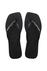 Havaianas Slim Square Logo Metallic Preto
