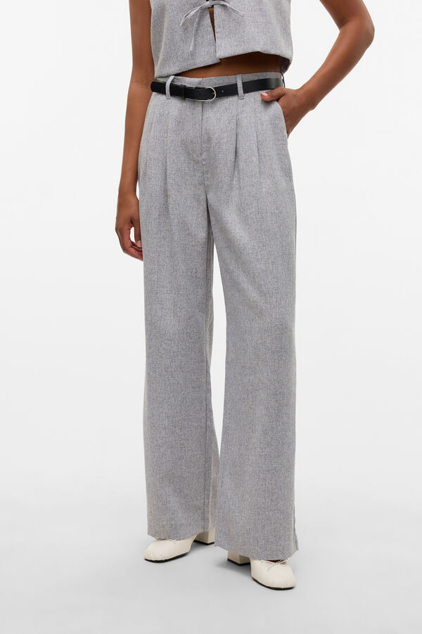 Vero Moda Calça compridas de terno Cinzento