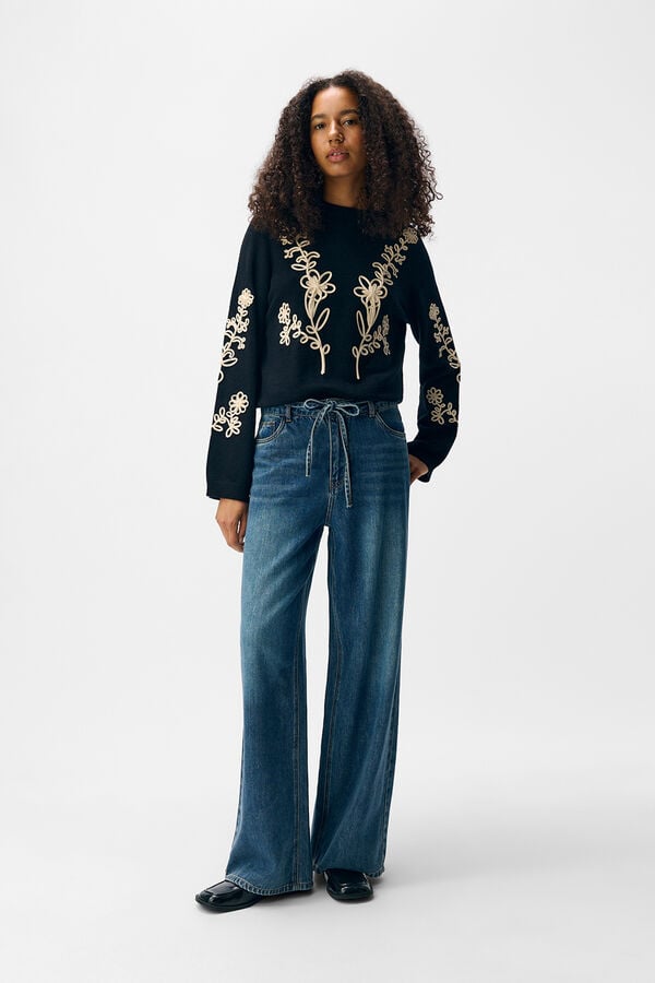 Object Calça fluidas Tencel Azul