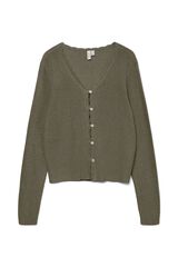 Vero Moda Casaco de malha fino com l&uacute;rex Verde