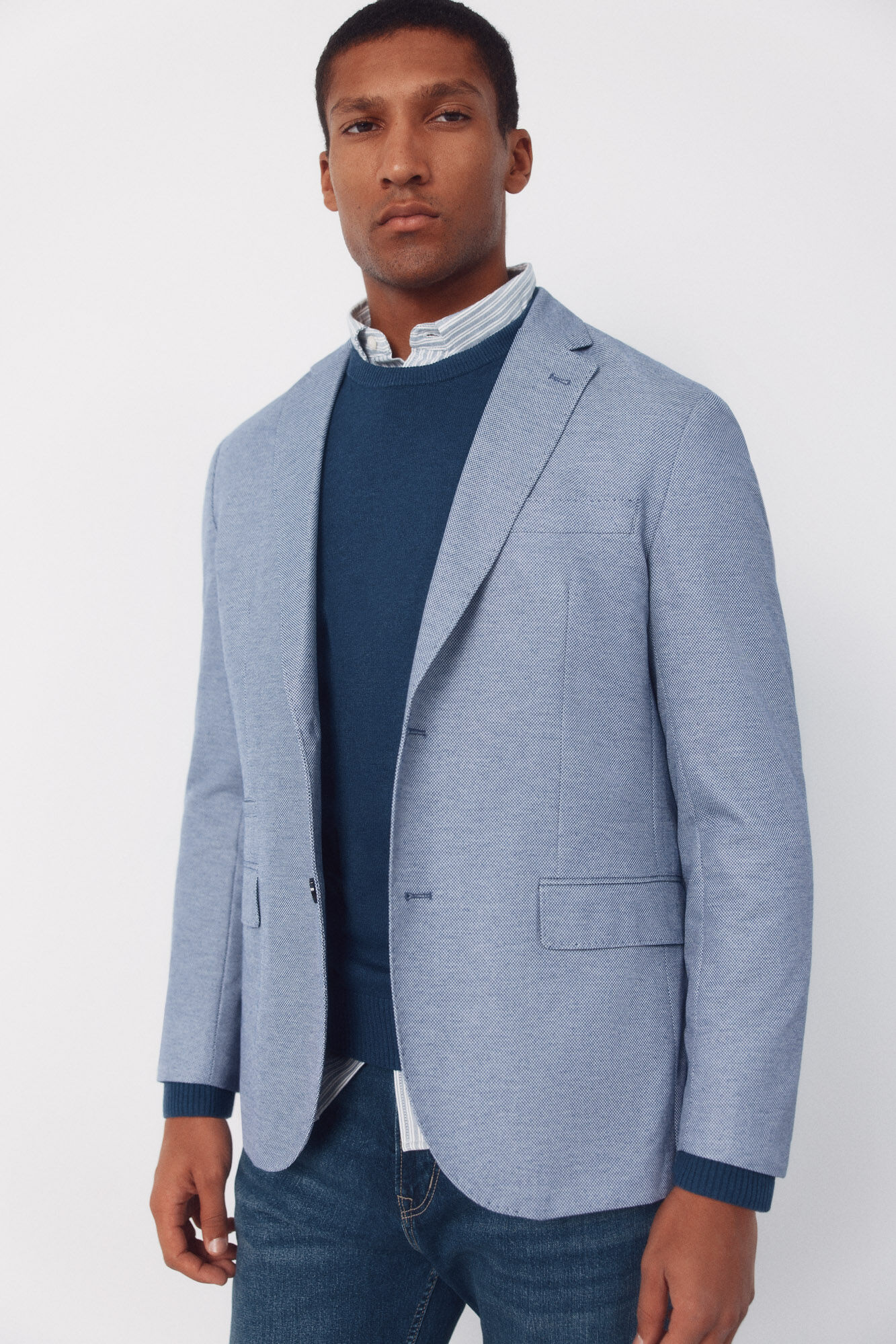 Cortefiel Jersey-knit blazer