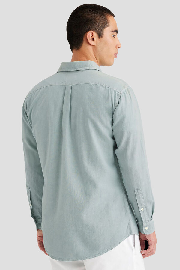 Cortefiel Camisa com botões slim fit Icon Verde