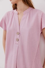 Cortefiel Blusa manga caída Lilac