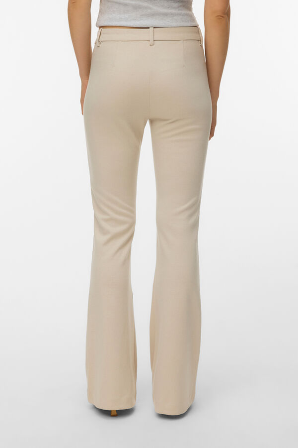 Vero Moda Cal&ccedil;as de alfaiataria acampanadas Tostado