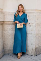 Pol&iacute;n Et Moi Vestido de convidada Marsella Azul