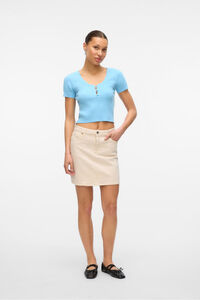 Vero Moda Saia curta em denim