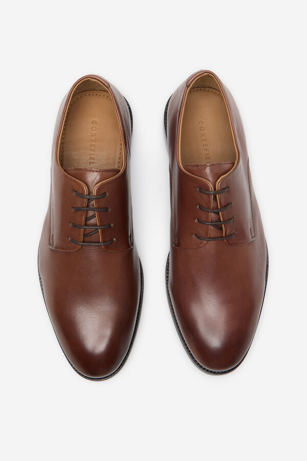 Cortefiel Lace-up dress shoe Dark brown