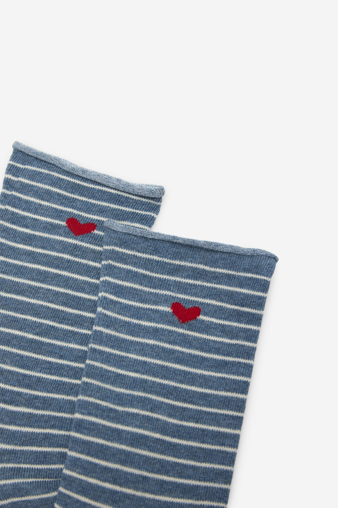 Cortefiel Long sailor sock with heart