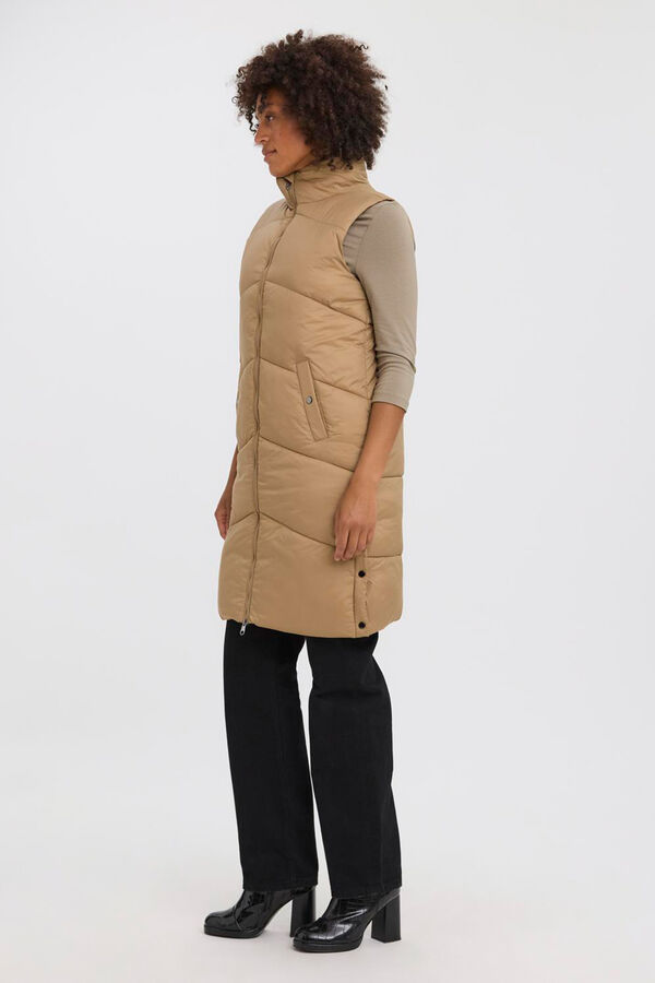 Vero Moda Colete midi Colete feminino Castanho