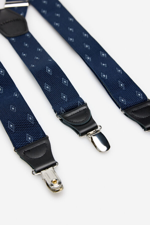Cortefiel Elastic paisley strap Navy