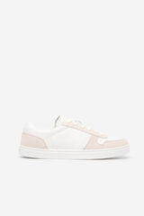 Cortefiel Leather sneaker White