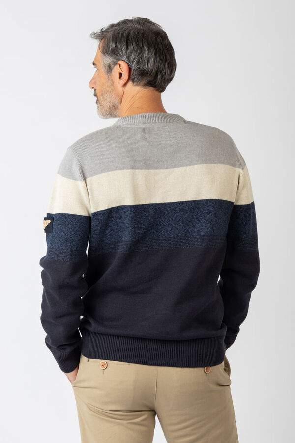 Privata Camisola de gola redonda Azul