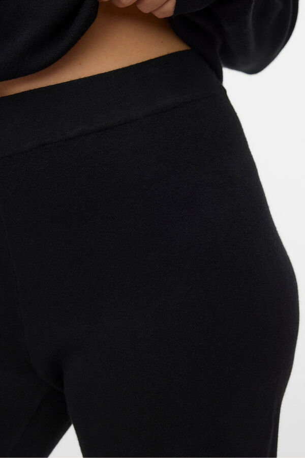 Vero Moda Curve Calça de malha compridas plus size Preto