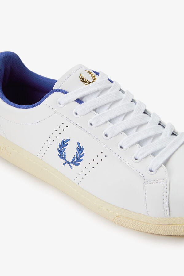 Fred Perry Sapatilhas B721 em pele Branco