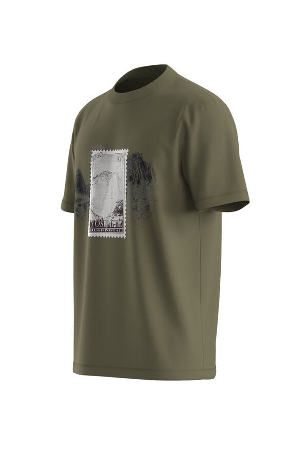 HUGO T-shirt de manga curta Verde