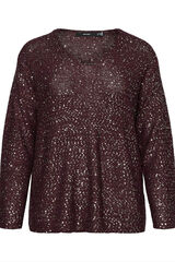 Vero Moda Curve Camisola de lantejoulas plus size  Roxo