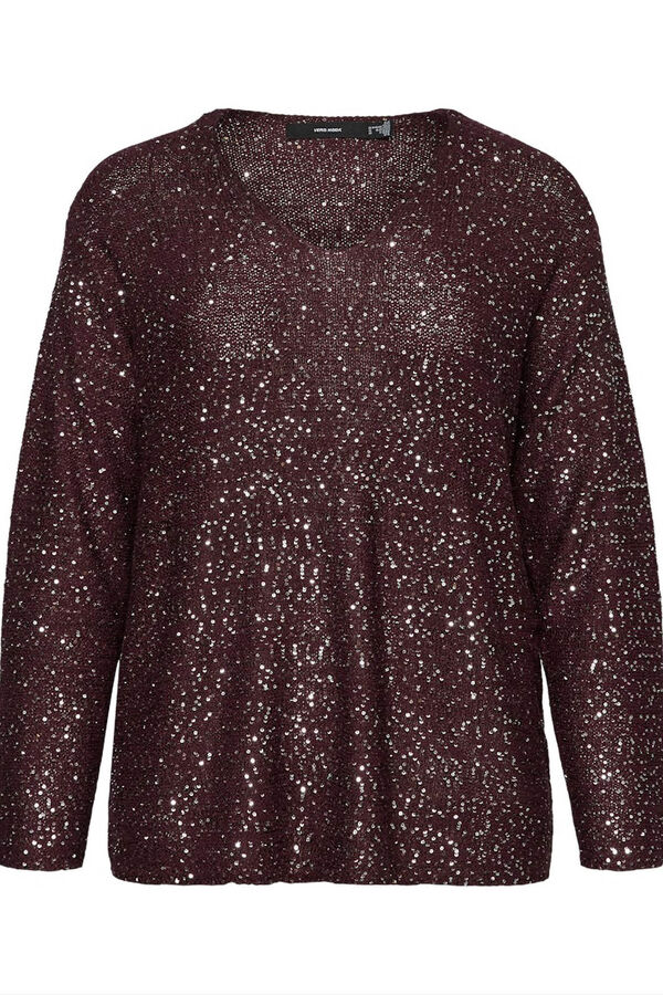 Vero Moda Curve Camisola de lantejoulas plus size  Roxo