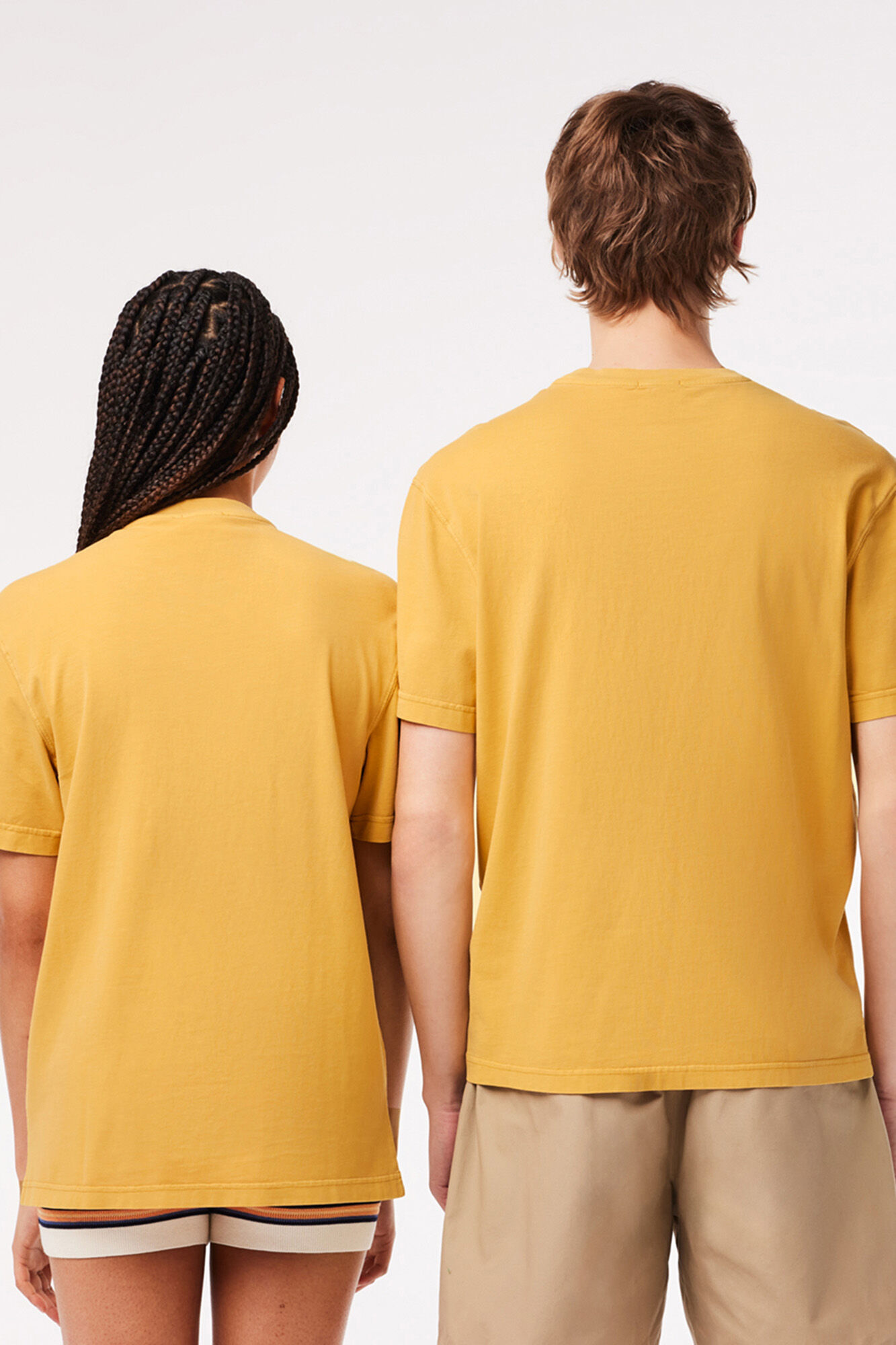 Lacoste T-shirt unissexo em algod&atilde;o tingida naturalmente